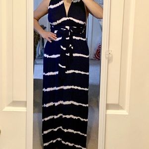 Wrapping maxi dress